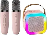 Microphone and Speaker Set - Wireless Home Audio Speakers Portable Conference Room Microphone - Small Karaoke System, Guitar Amplifier for Gathering, Family