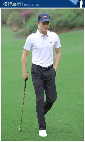 PGM 夏季 高爾夫球短袖男裝t恤彈力運動面料男裝上衣服裝男