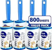 Lint Rollers for Pet Hair Extra Sticky, 800 Sheets Mega Value Set Lint Rollers for Pet Hair Removal, Dog and Cat Lint Remover for Clothes, Furniture, Carpet