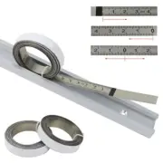 Ruler Useful 1/2/3 M Metric Miter Saw Stainless Steel Track Backing Machine