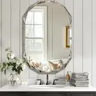 Oval Beveled Frameless Bathroom Mirror – 24" x 36" | Elegant Vanity Mirror