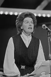 Joan Lestor addresses Labour Party conference in Blackpool OLD PHOTO