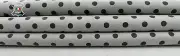 GREY POIS POLKA DOTS PRINT Thick Soft Italian Lambskin leather 6sqf 1.1mm #C1084