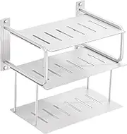 SiaBiced Wall Mount Projector Shelf with Storage Box for Router and Accessories in Home Or Hotel, White