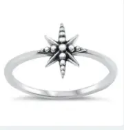 Northstar sterling silver toe ring