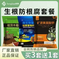 在飛比找蝦皮購物優惠-根腐病套餐礦源黃腐痠鉀哈茨木黴菌枯草芽孢桿菌防根腐土傳抗09