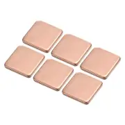 Heatsink Copper Pad Shim 15mmx15mmx2mm Thermal Conductive Heat Sink 6Pcs