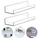 2pcs Storage Shelves Wide Application Solid Space Saving Wall Ledge Shelf Simple
