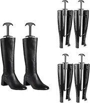 [Hungpure] Boot Trees, 2 Pairs Boots Shapers Black Boot Stretcher for Knee High Tall Boots Boot Holders, Black, 41.5cm