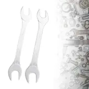 2Pcs Double Headed Spanner High Carbon Steel Socket Wrench Spanner Repair Tools