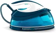 Philips PerfectCare Compact Steam Generator Iron with 400g steam Boost, 2400 W, Blue & White - GC7840/26