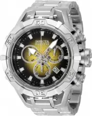Invicta Men's 47848 Reserve Quartz Chronograph Black, Yellow Dial Watch