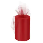 Tulle Rolls Fabric Spools 6" 100 Yards Red for Wrapping Wedding