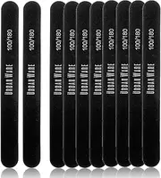 Professional Nail Files 10 Pack Double Sided 100/180 Grit Washable Buffer File