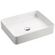 Fienza Ceramic Above Counter Basin G/ White 0 Tap Hole 510 x 405 Luciana RB2178