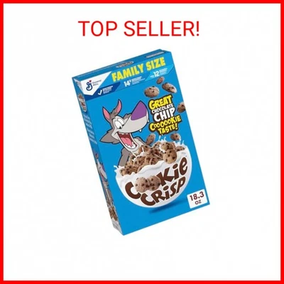Cookie Crisp Breakfast Cereal, Chocolate Chip Cookie Taste (Family Size) Whole G