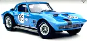 Exoto 1/18 1963 Chevy Corvette Grand Sport Coupe #65 Nassau Hall/ Pabst /Cannon