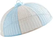 VALICLUD Food Cover with Handle Design Collapsible Protective Tent for Plates Dust Fly Prevention Breathable Food Umbrella Random Colors