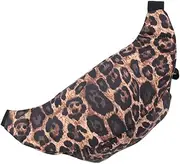 [LIFKOME] Stylish Zipper Fanny Bag for Women Fashion Leopard Pattern Waist Bag for Daily Travel Storage Pouch for Running Hiking and Casual Outings