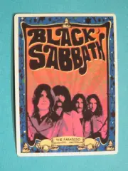 Music STICKER: BLACK SABBATH Poster Concert 1970 The Paradiso, Amsterdam HOLLAND