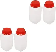 Alipis 2sets Reagent Bottle Empty Pe Chemical Storage Containers Sample Bottles Vibrant Supplies 2pcs*2
