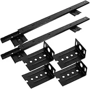 COHEALI 1 Set Durable Keyboard Slide Rail Track Ergonomic Design for Desk and Cabinet Compatibility Space Saving for Home and Office Use Black