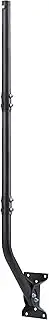 CEKAY Universal Mounting Pole (Diameter 1 1/2", Length 51") - J Pole Mount for Antenna & Starlink Dish & Weather Station - Adjustable Pivot/Lock Bracket for Wall, Eave or Roof Mounting