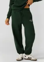 [Lorna Jane] Sports Club Fleece Sweatpants in Green, Size - Large L Dark Green