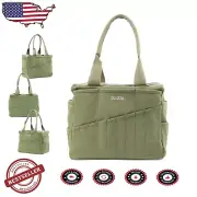 Elegant Canvas Studio Bag for Pottery & Art Supplies - 30 Pockets, Ganja Green