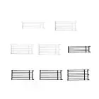 Low Pet Gate Protector Portable Puppy Fence Gate for Backyard Outdoor Stairs