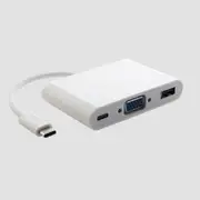 Astrotek AT-CMVGAUSBCF Thunderbolt USB 3.1 Type C to VGA + USB + Card Reader Video Adapter