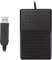 USB Single Foot Pedal,USB Foot Switch One Key Footswitch Mechanical Switch with Indicator Light Standard Programmable PC Keyboard Mouse Device