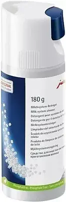 Jura Milk System Cleaner Mini-Tabs w/Dispenser (180 g bottle) & Glass Milk Conta