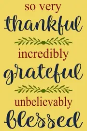 Reusable Stencil 10182 AK 12"x18" So very thankful Incredibly DIY Mylar Stencils