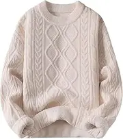 [Vamtac] Womens Oversized Sweaters Cable Knit Long Sleeve Loose Casual Pullover Sweater