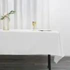 24 pcs White 60x102" RECTANGLE POLYESTER TABLECLOTHS Wedding Party Decorations