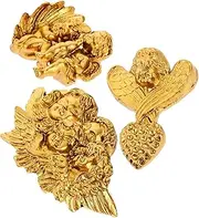Yardenfun 5Pcs Angel Charms for Decorative Phone Case Adorable Flatback Charms Creative Photo Props Lightweight and Sturdy Accessories for DIY Crafts and Scrapbooking
