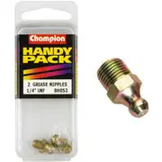Champion Handy Pack Grease Nipples BH053, 1/4" UNF, Straight
