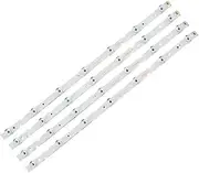 BGBLKLGPPN 4pcs/Set LED Backlight Bar Compatible with TCL 49A260 49A261 49F6F 49D6 49V2 GIC49LB43-3030F2.1D 49HR330M07A0 V3 4C-LB4907-HR01J TV Light Strip