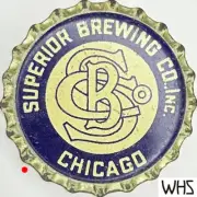 Superior brewing co. inc BEER cork lined beer bottle cap 1933-1941