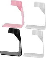 EPIGEIST 4pcs Nail Lamp Stand Handheld Gel Nail Lamp Holder for Manicure Mini Portable Stand Black White Pink