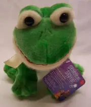 RUSS Shining Stars BRIGHT GREEN FROG 8" Plush STUFFED ANIMAL Toy NEW