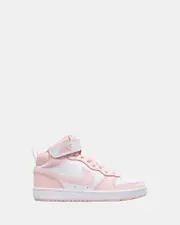Court Borough Mid 2 Gs G White/Echo Pink