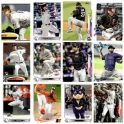 Assorted Modern Topps Baseball Card Lot 12 Cards 2013 2020 2021 As Pictured 01