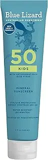 BLUE LIZARD Kids Sunscreen Lotion SPF 50+ 5oz Tube, cream