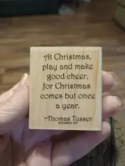 For Christmas Comes But Once A Year Rubber Stamp