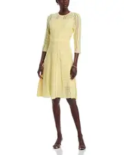 Misook Pointelle Knit Dress