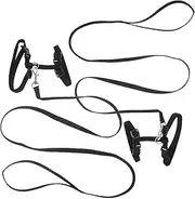 Abaodam 2pcs Adjustable Cat and Leash for Small Cats Breathable Shaped Design for Comfortable Walks Includes Wear-Resistant Harnesses and Leash Small