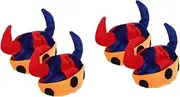 [LIFKOME] Clown Hat Dress up Hat Prop Clown Viking Hat Plush Viking Hat Baseball Hat Halloween Party Hat Viking Helmet with Horns Clown Nose Faux Fur Hat Trucker Hat Sun Hat Gold