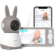 ieGeek 2K Baby Monitor Screen 5" Baby Video Monitor - 4X Zoom, Two Way 360° view